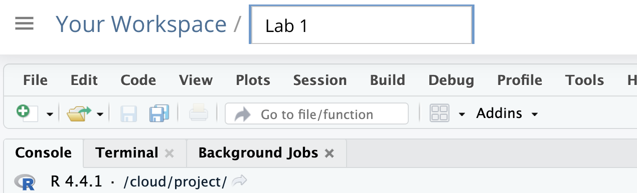 *The Cloud dashboard*