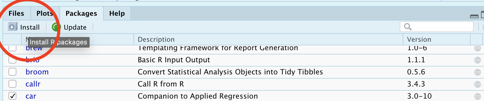 How to manually install a package